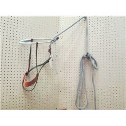 Home Made Halter, Leather And Nylon Lead
