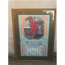 Framed Overland Hotel & Casino Calendar