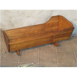Wooden Antique Rocking Cradle For Dolls