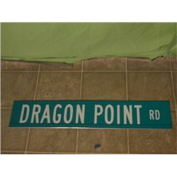 Metal Dragon Point Sign Double Sided