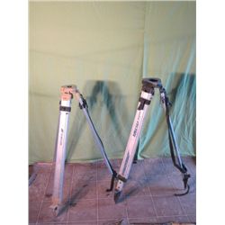 2 Laser Level Stands 1 Spectra & 1 Topcon
