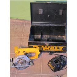 14.4v Dewalt Trim Saw W/ Charger No Battery