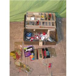 Tackle Box W/ Bait, Lures , Stringer, & More
