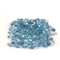 Natural Aqua Marine Oval Cut AA 3x5mm 243 pcs 43.06 ctw