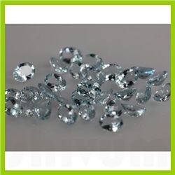 Natural Aqua Marine Oval Cut AAA 5x7mm 29 pcs 20.26ctw