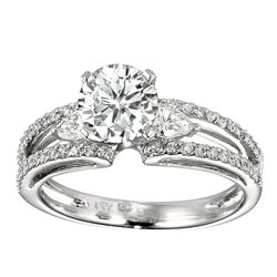 GENUINE 0.45 CTW DIAMOND RING 14K GOLD