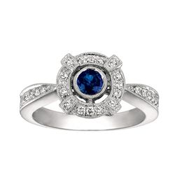 NATURAL 0.30 CTW SAPPHIRE RING 14K GOLD