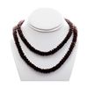 Image 1 : Natural Mozambique Garnet Pillet Beads Necklace