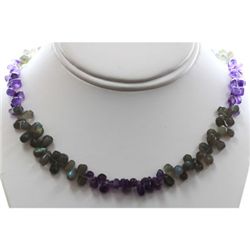 Mix Semi Precious Stone Necklace