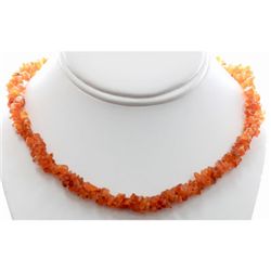 Natural Cornoline Semi Precious Stone Necklace