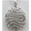 Image 1 : Genuine 0.85 ctw Round Cut Diamond Circle Pendant 18k