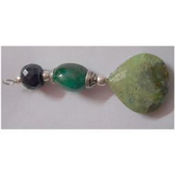 Natural 50.10ct Emerald/Sapphire/Semi Precious Pendant