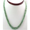 Image 1 : Emerald round 2 rows  92.07 ctw Necklace