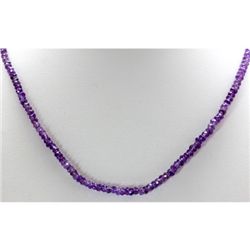 Natural Amethyst Single Row Necklace with clasp