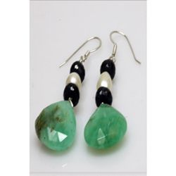 Natural 65.70ct Sapphire,Pearl,Semi Precious Earring .9