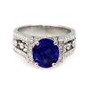 Image 1 : Genuine 3.79 ctw Ceylon-Sapphire Ring 14k