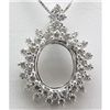 Image 1 : Genuine 1.42 ctw Round Cut Diamond Pendant 18k
