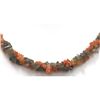 Image 3 : Mix Semi Precious Stone Double Rows Necklace with clasp