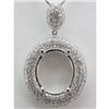 Image 1 : Genuine 1.35 ctw Round Cut Diamond Pendant 18k