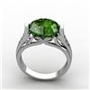 Image 1 : Genuine 5.09 ctw Emerald Ring 18k W/Y Gold