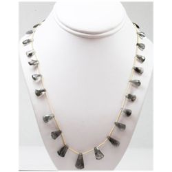 75.10 ctw Natural Smoke Quartz Bead Necklace