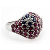 Image 3 : Genuine  3.11 ctw Ruby, Sapphire Ring 14k