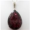 Image 1 : Genuine 64.76 ctw Ruby Light Diamond Necklace 14k