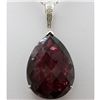 Image 2 : Genuine 64.76 ctw Ruby Light Diamond Necklace 14k