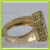 Image 2 : Genuine  3.6 ctw  Peridot Ring  14KT Yellow Gold