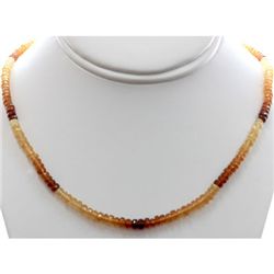 Natural Rainbow Beer Quarts Single Row Necklace