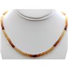 Image 1 : Natural Rainbow Beer Quarts Single Row Necklace