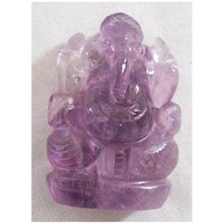 Natural 200 Grams Amethyst Lord Ganesh Figure