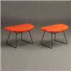 Image 1 : Two HARRY BERTOIA for KNOLL ottomans, each wi