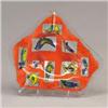 Image 1 : HIGGINS polygonal glass dish with birds in po