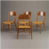 Four PAUL McCOBB for CALVIN maple dining chai