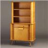 Image 1 : THADEN-JORDAN blond wood china cabinet with t