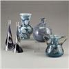 Five MURANO glass pieces, including a gray ma