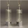 Image 1 : Pair of plexiglass table lamps. Mutual Sunset