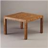 Image 1 : Burlwood-veneer parson's table. Unmarked. 21