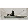 Image 2 : Inuit stone carving, signed (Eskimo hunter)