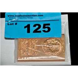 2012 copper bullion US mint bar