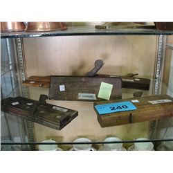 Lot of 5 early 1900's wood planes