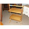 Image 1 : Barley twist oak 2 tier serving table