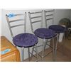 Image 1 : Microfiber suede seated barstool