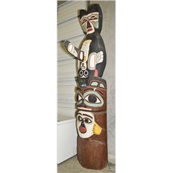 Approx 10F tall carved wooden west coast native