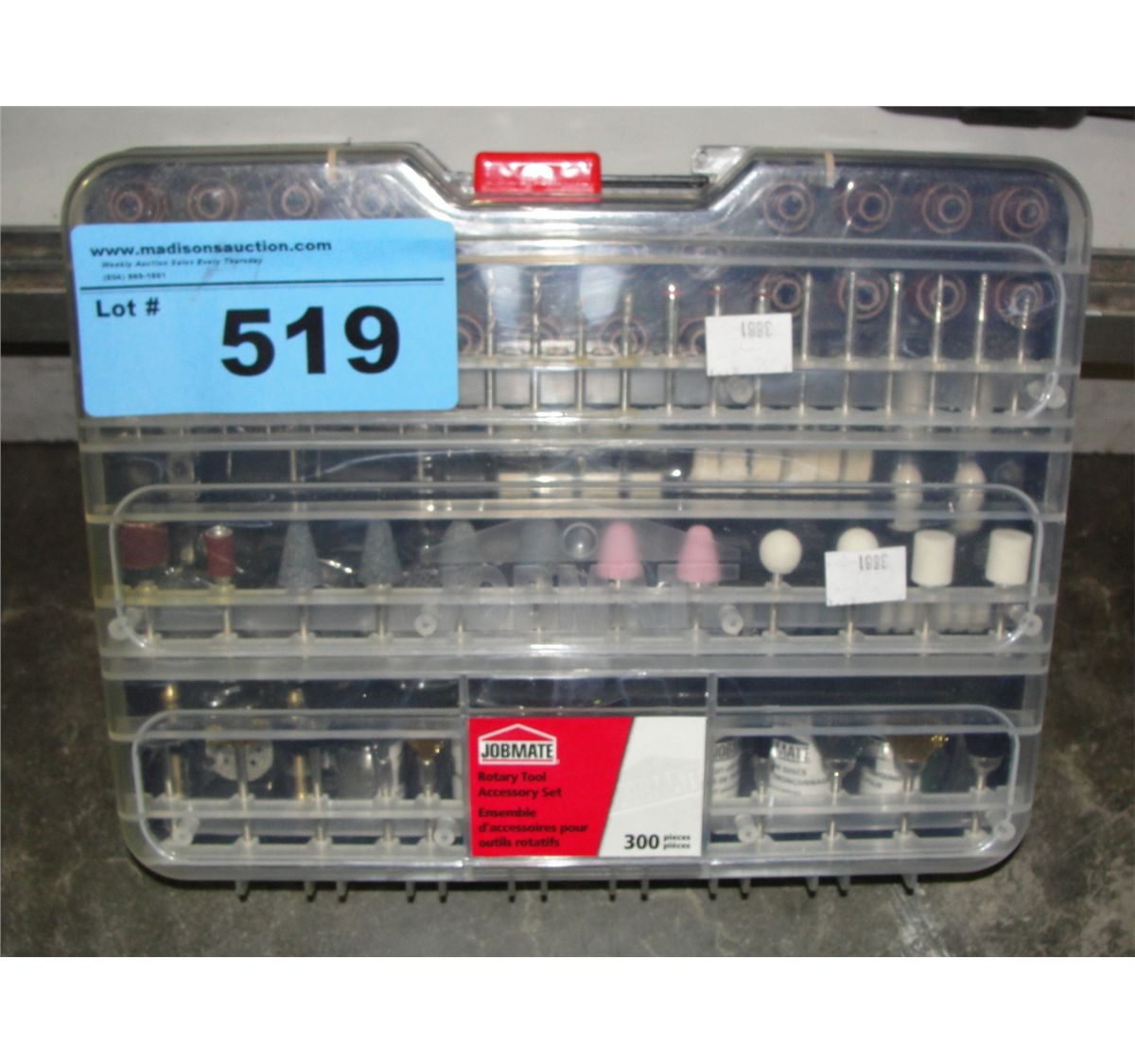 Jobmate 300pc rotary tool accessory set