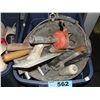 Image 1 : rubbermaid container of assorted tools