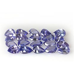 Natural Tanzanite Zoisite Pear Cut 37pcs 15.00 ctw