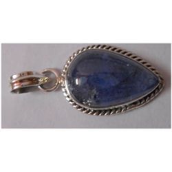 Natural 25.40 ctw Tanzanite Pendant 925 Sterling