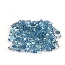 Natural Aqua Marine Oval Cut AA 3x5mm 243 pcs 43.06 ctw